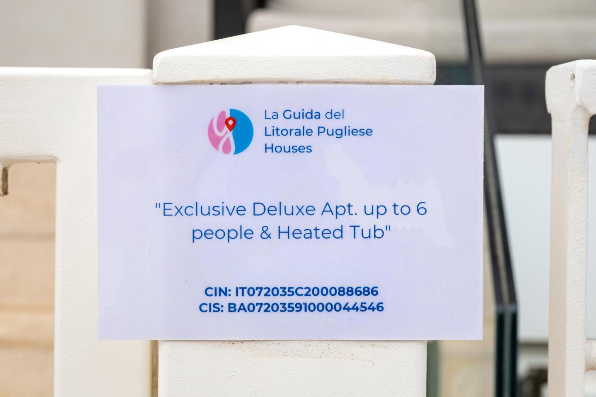 Exclusive Deluxe Apt Up To 6 People & Heated Tub Polignano a Mare Dış mekan fotoğraf